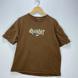 Vintage Y2K Faded Brown Quicksilver T shirt XL